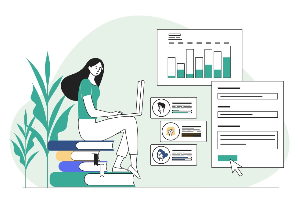 customer journey stages - image of a woman mapping each stage in the customers' journey