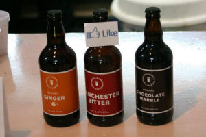 Social proof in marketing: Facebook like on beer bottle