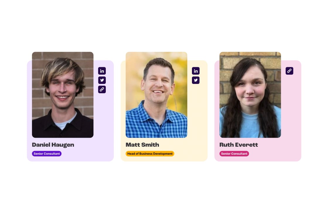 SearchPilot team card row