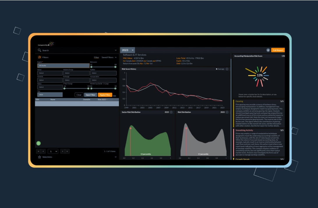 Transparently UI dashboard illustration