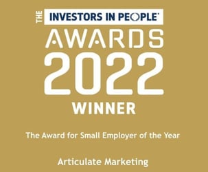 Articulate Marketing wins IIP’s Small Employer of the Year Award 2022