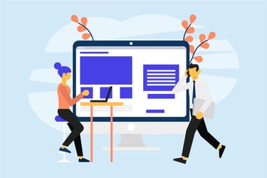 website design tips blog illustration