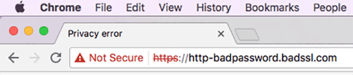 not secure SSL