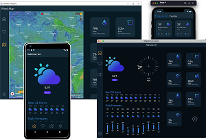 .NET MAUI demo app WeatherTwentyOne